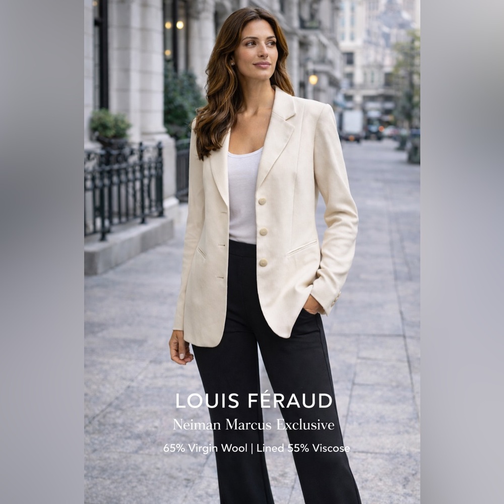 Louis Féraud Neiman Marcus Exclusive Ivory Blazer – Made in Germany